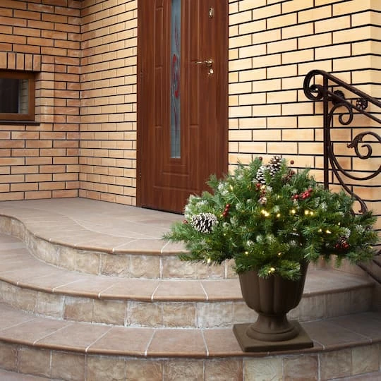 33" Pre-Lit Frosted Berry Urn Filler 5 33" Pre-Lit Frosted Berry Urn Filler - Image 3