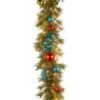 9ft. Pre-Lit LED Retro Red & Blue Ornament Garland -Michaels Shop D252609S 1