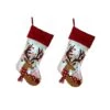Glitzhome® 21" LED Reindeer Christmas Stockings, 2ct. 1 Glitzhome® 21" LED Reindeer Christmas Stockings, 2ct. -Michaels Shop D252853S 1