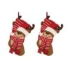 Glitzhome® 19" Reindeer Stockings, 2ct. -Michaels Shop D252869S 1