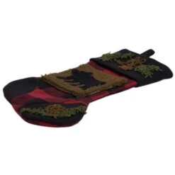 Glitzhome® 22" Red & Black Plaid Bear Stockings, 2ct. -Michaels Shop D252879S 6