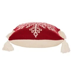 Glitzhome® Knitted Snowflake Red Pillow Covers, 2ct. -Michaels Shop D252901S 5