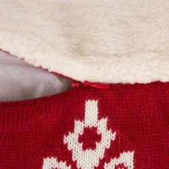 Glitzhome® Knitted Snowflake Red Pillow Covers, 2ct. -Michaels Shop D252901S 6