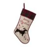 Glitzhome® 21" Dachshund Fabric Christmas Stocking