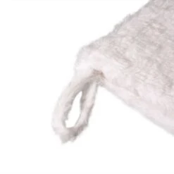 Glitzhome® 21" White Plush With Snowflake Christmas Stocking -Michaels Shop D252957S 3