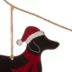 Glitzhome® 6ft. Metal Christmas Dog Garland -Michaels Shop D253602S 7