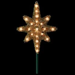 Northlight 21" Gold Lighted Star Of Bethlehem Tree Topper -Michaels Shop D253701S 12