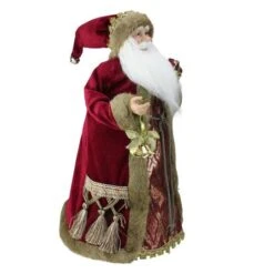 Northlight 18" Burgundy Santa Claus Christmas Tree Topper -Michaels Shop D253704S 2