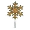 Northlight 9" Gold Lighted Snowflake Christmas Tree Topper 1 Northlight 9" Gold Lighted Snowflake Christmas Tree Topper -Michaels Shop D253705S 1