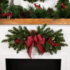 Northlight 32" Clear Lights Canadian Pine Swag -Michaels Shop D253711S 12