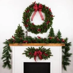 Northlight 32" Clear Lights Canadian Pine Swag -Michaels Shop D253711S 13