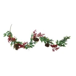 Northlight 5ft. Pre-Decorated Berries & Pinecones Pine Springs Garland -Michaels Shop D253712S 11