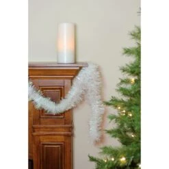 Northlight 50ft. White Iridescent Tinsel Garland -Michaels Shop D253714S 13