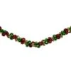 Northlight 5ft. Green & Red Festive Jingle Bell Garland -Michaels Shop D253721S 1