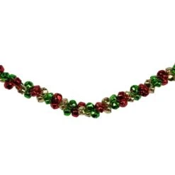 Northlight 5ft. Green & Red Festive Jingle Bell Garland