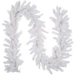 Northlight 9ft. Clear Lighted Snow White Garland -Michaels Shop D253722S 11
