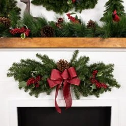 Northlight 32" Canadian Pine Door Swag -Michaels Shop D253724S 12