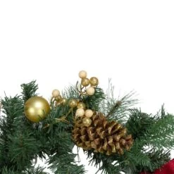 Northlight 6ft. Red & Gold Pre-Decorated Ornaments & Pinecones Garland -Michaels Shop D253729S 2
