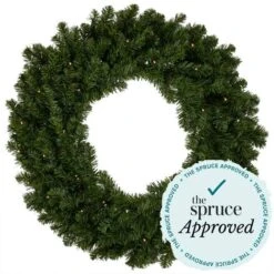 Northlight 24" Pre-Lit Canadian Pine Artificial Christmas Wreath -Michaels Shop D253738S 13