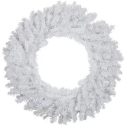 Northlight 24" White Canadian Pine Artificial Christmas Wreath -Michaels Shop D253751S 11