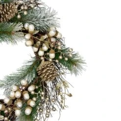 Northlight 22" Acorn, Pinecone & Flocked Pine Needle Wreath -Michaels Shop D253766S 13