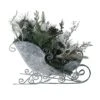 Northlight 9.5" Gray & Green Frosted Pinecone In Foliage Filled Tabletop Sleigh -Michaels Shop D253931S 1