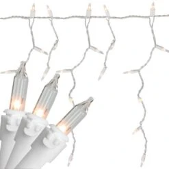 Northlight 300ct. Clear Mini Incandescent Icicle String Lights 16 Northlight 300ct. Clear Mini Incandescent Icicle String Lights -Michaels Shop D254018S 11