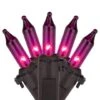 Northlight 100ct. Mini Christmas String Lights With Black Wire Purple -Michaels Shop D254039S 1