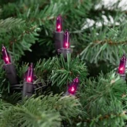 Northlight 100ct. Mini Christmas String Lights With Black Wire Purple -Michaels Shop D254039S 12