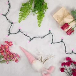 Northlight 100ct. LED Mini Christmas Lights With Green Wire Pink -Michaels Shop D254044S 13