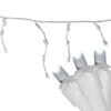 Northlight 100ct. LED Wide Angle Icicle Christmas Lights With White Wire Pure White -Michaels Shop D254054S 1