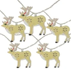 Northlight 10ct. Warm White LED Reindeer String Lights