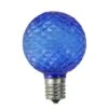 Northlight Blue Faceted LED G50 Christmas Replacement Bulbs, 25ct. -Michaels Shop D254065S 1