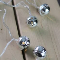 Northlight 8ct. White LED Jingle Bell Novelty String Lights -Michaels Shop D254066S 13