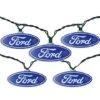 Northlight 10ct. Blue & White Ford Logo Novelty String Lights -Michaels Shop D254068S 1