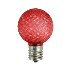 Northlight Red Faceted LED G40 Replacement Bulbs, 25ct. -Michaels Shop D254074S 1 1