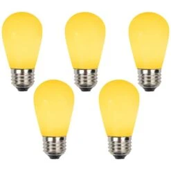 Northlight Opaque LED S14 Replacement Bulbs, 25ct. Yellow -Michaels Shop D254076S 14