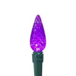 Northlight 70ct. LED Faceted C6 Christmas String Lights Purple -Michaels Shop D254082S 4