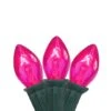 Northlight 25ct. C7 Christmas String Lights With Green Wire Pink -Michaels Shop D254089S 1