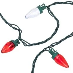 Northlight 25ct. LED C7 Christmas String Lights Red/White -Michaels Shop D254092S 16