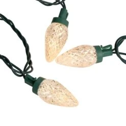 Northlight 100ct. Faceted LED C9 Christmas String Lights Warm White -Michaels Shop D254101S 15