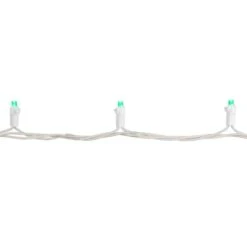 Northlight 50ct. LED Wide Angle Christmas String Lights With White Wire Green -Michaels Shop D254113S 15