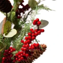 Glitzhome® Christmas Pine, Eucalyptus & Berry Tree -Michaels Shop D254175S 6