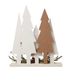 Glitzhome® 14" Wooden Christmas Tree Table Décor -Michaels Shop D254176S 3