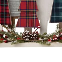 Glitzhome® 14" Wooden Christmas Tree Table Décor -Michaels Shop D254176S 4