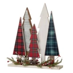 Glitzhome® 14" Wooden Christmas Tree Table Décor -Michaels Shop D254176S 5