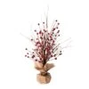 Glitzhome® Christmas Red Berry Table Tree -Michaels Shop D254177S 1