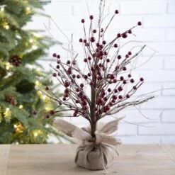 Glitzhome® Christmas Red Berry Table Tree -Michaels Shop D254177S 3