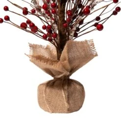 Glitzhome® Christmas Red Berry Table Tree -Michaels Shop D254177S 4