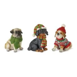 Melrose 3.5" Winter Dog Set -Michaels Shop D254720S 1 1